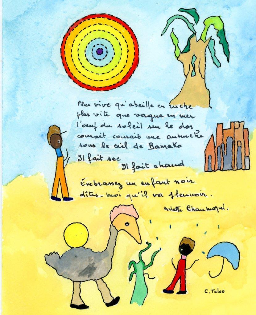 Texte Arlette Chaumorcel Illustration Talou -Africa