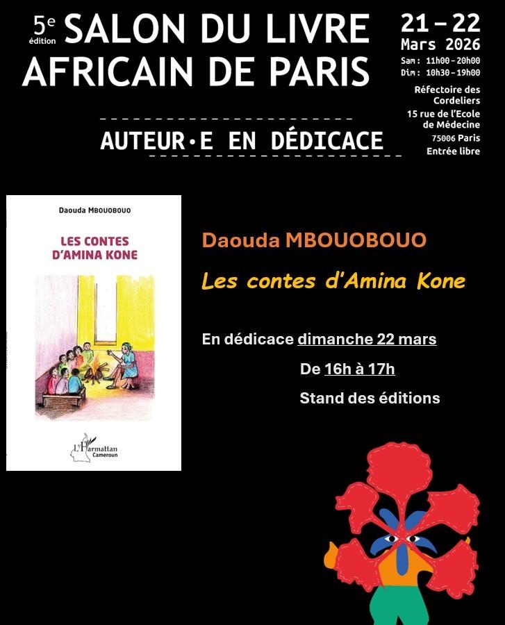 Affiche dedicace salon du livre africain